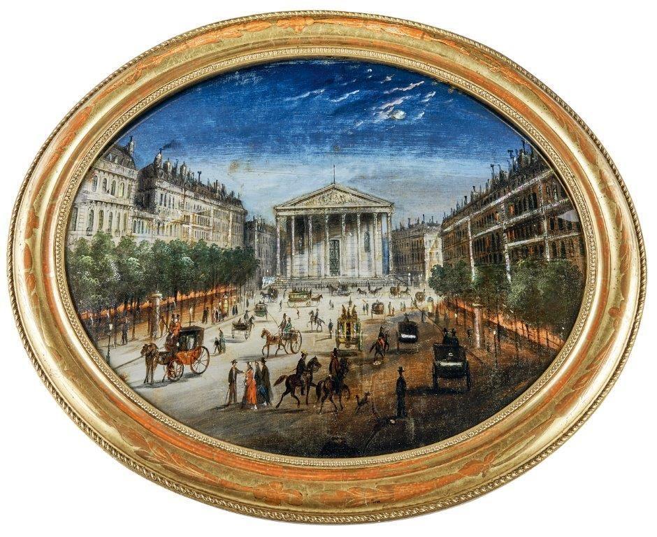 Glasmalerei mit Perlmutt 