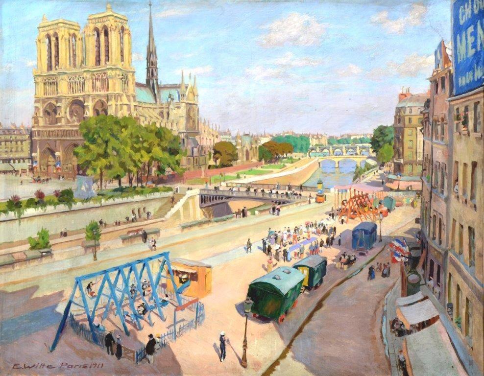 Eduard Witte Wien Ansicht von Paris